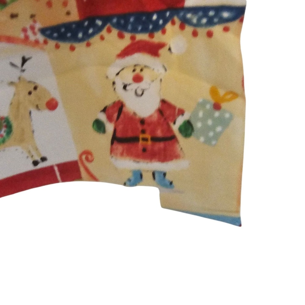 Jane Kitching for Spectrix Christmas Holiday Cotton Fabric 42x58" Santa Snowman - Picture 12 of 15
